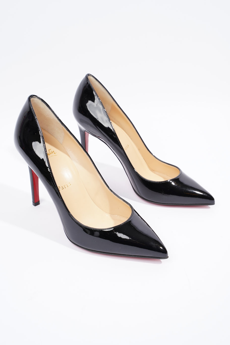 Christian louboutin pigalle 100 black best sale