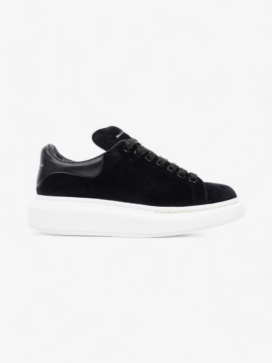 Alexander mcqueen black velvet sneakers hotsell