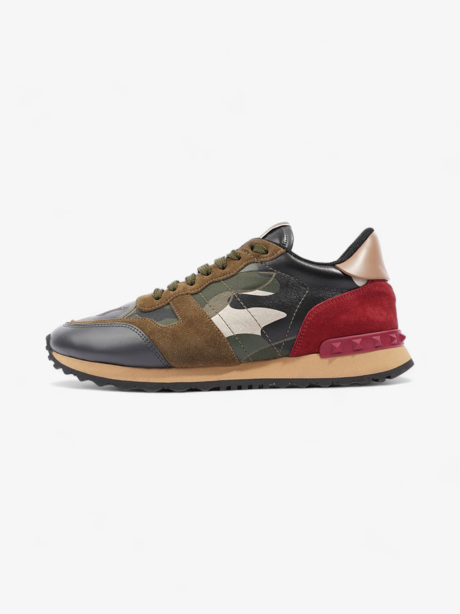 Valentino Rockrunner Sneakers Khaki / Black / Maroon Suede EU 40 UK 7 Image 5