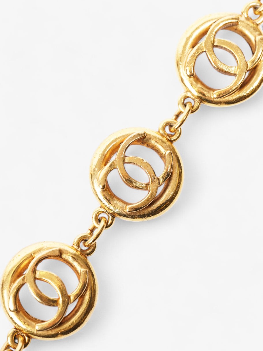 Chanel CC Medallion Bracelet Gold Base Metal Image 2