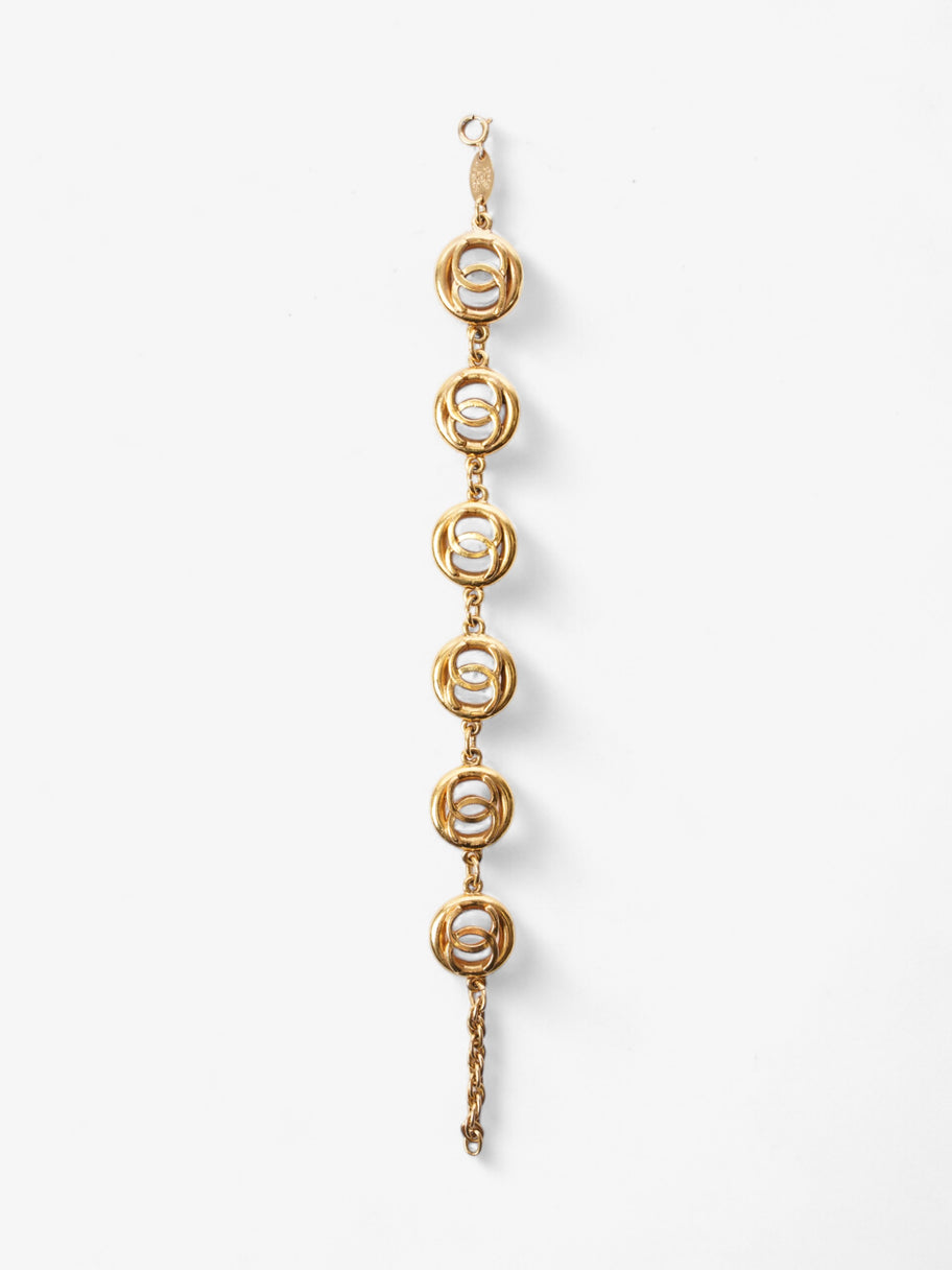 Chanel CC Medallion Bracelet Gold Base Metal Image 4