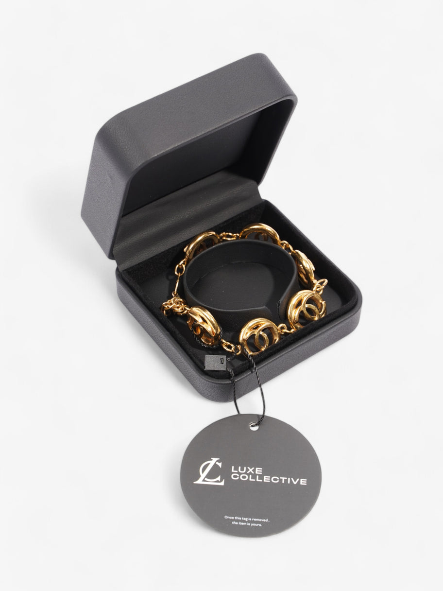 Chanel CC Medallion Bracelet Gold Base Metal Image 6