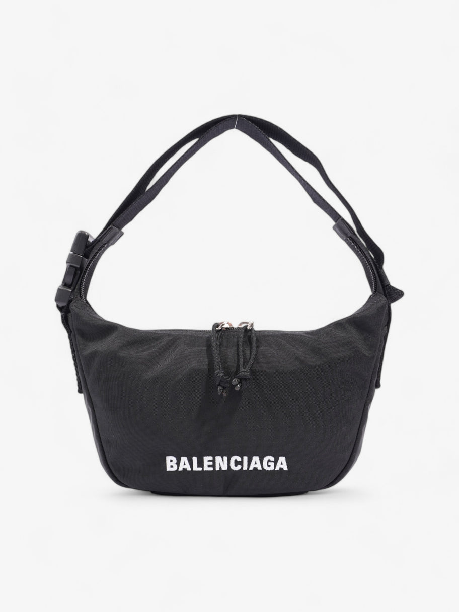 Balenciaga Wheel Bag Black / White Nylon Image 1