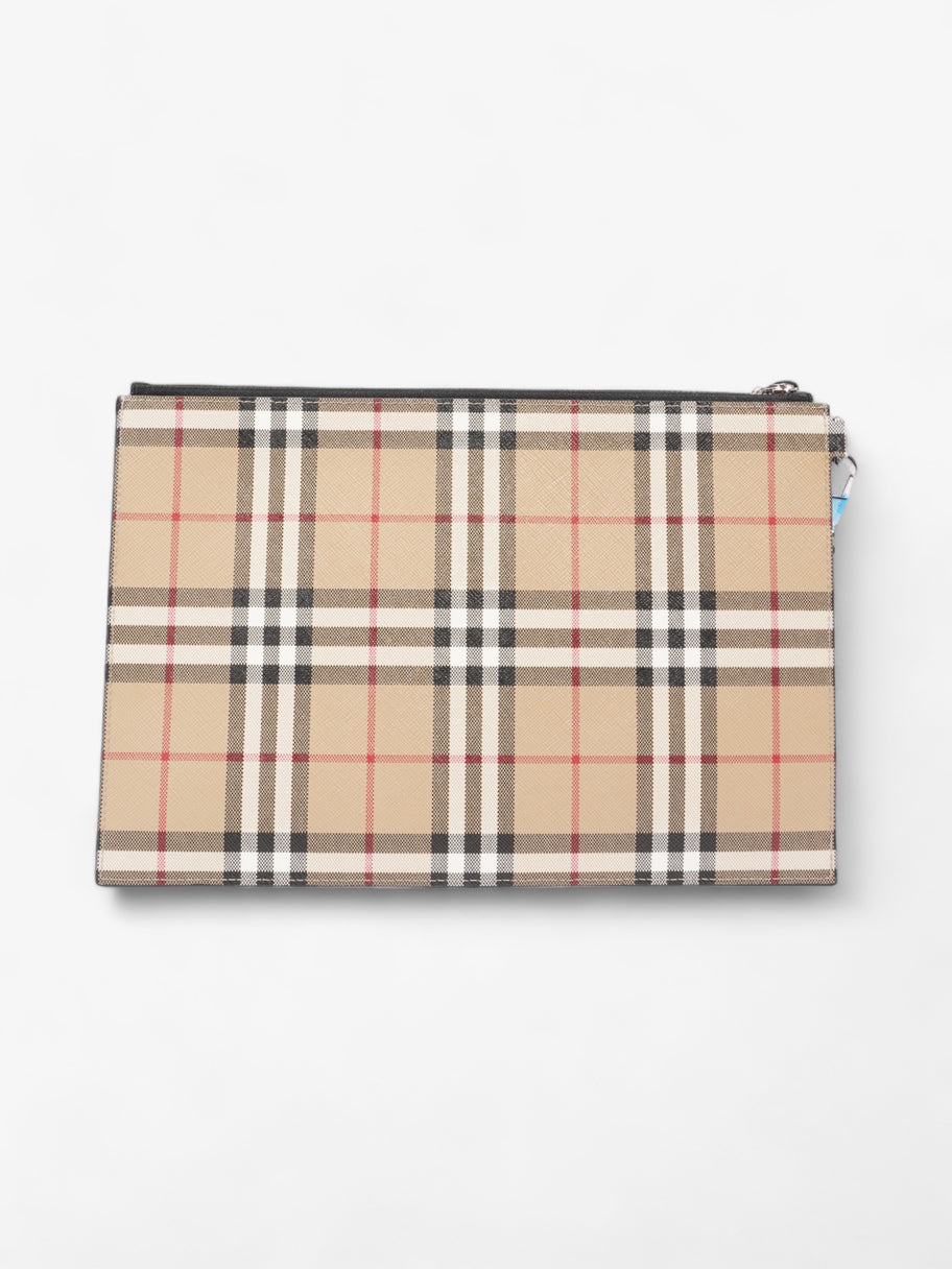 Burberry Check-Print Clutch Vintage Check Cotton Image 4