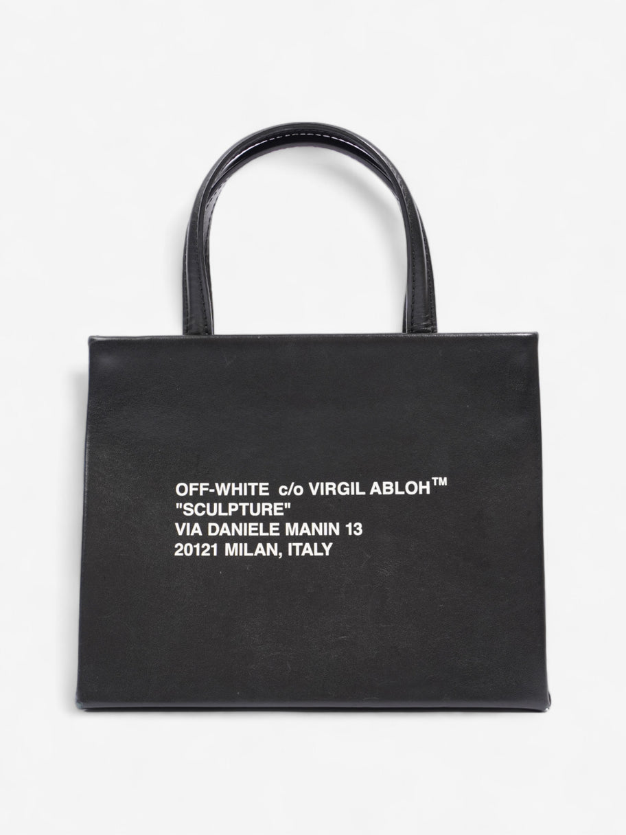 Off White Box Bag Black White Yellow Leather Luxe Collective