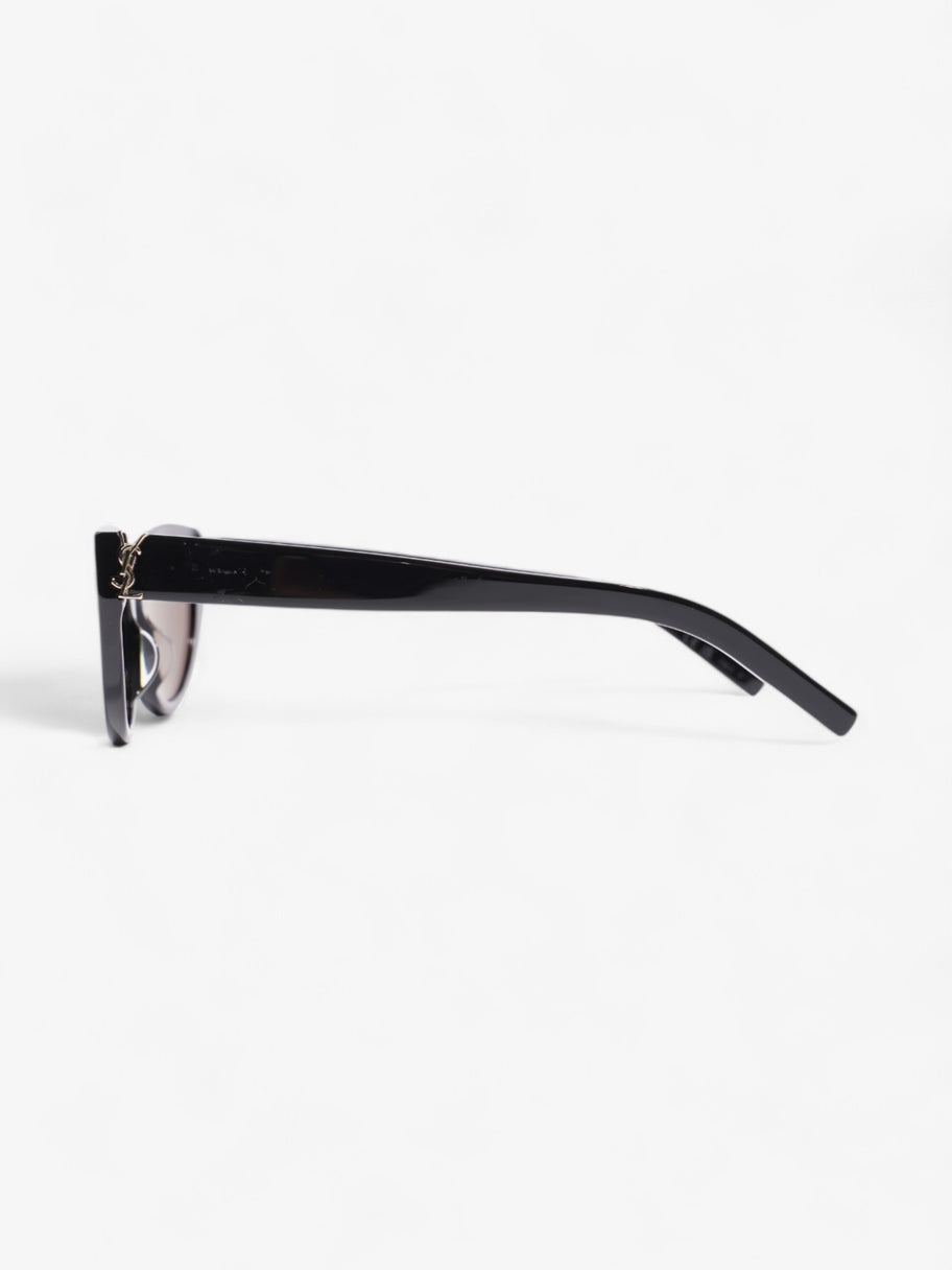 Saint Laurent YSL Cat Eye Sunglasses Black / Gold Acetate 140mm Image 2