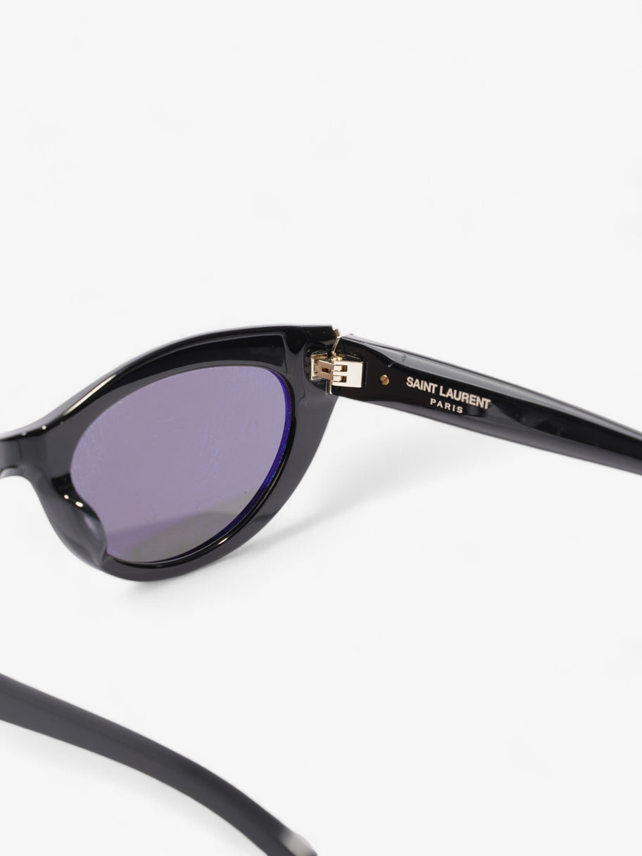 Saint Laurent YSL Cat Eye Sunglasses Black / Gold Acetate 140mm Image 6