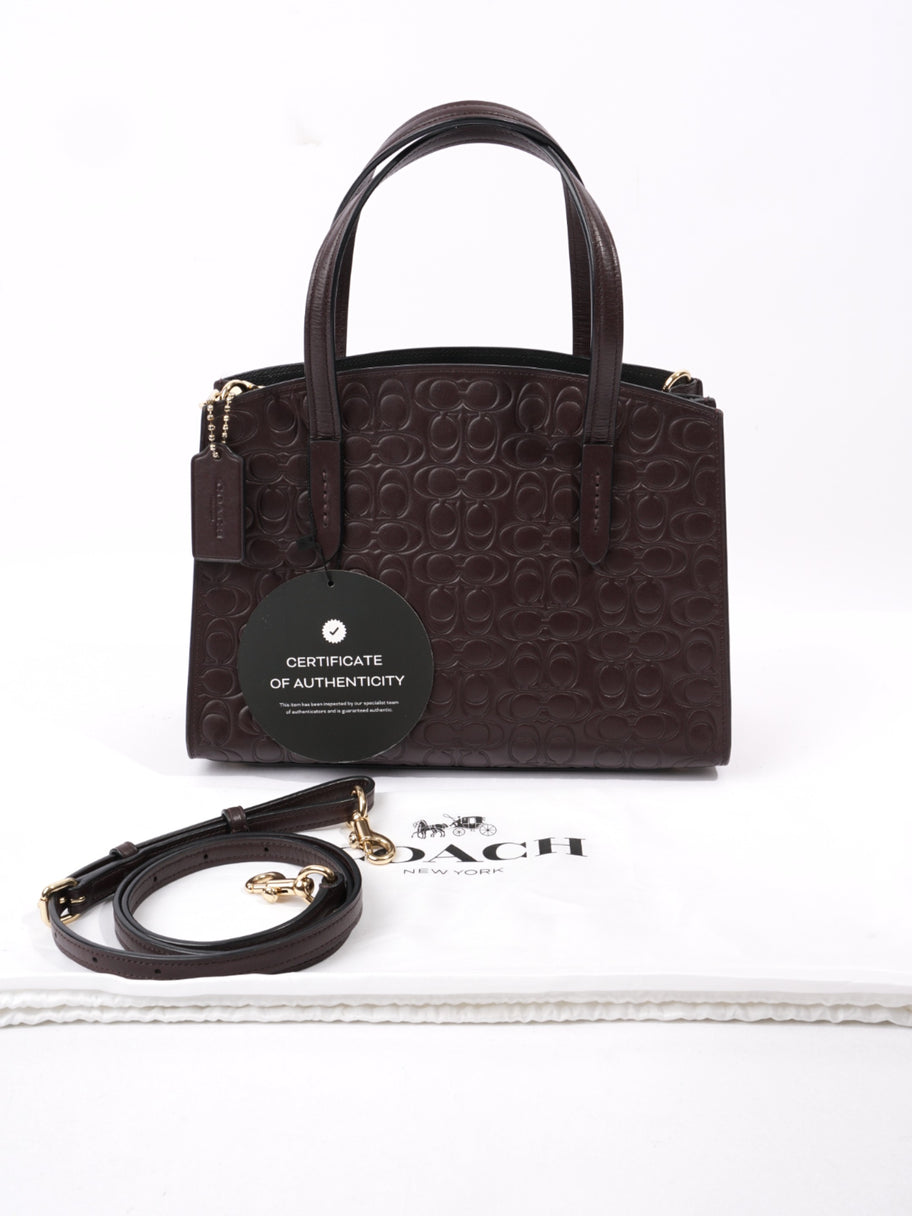 Coach Charlie Carryall Oxblood Leather 28 Image 10