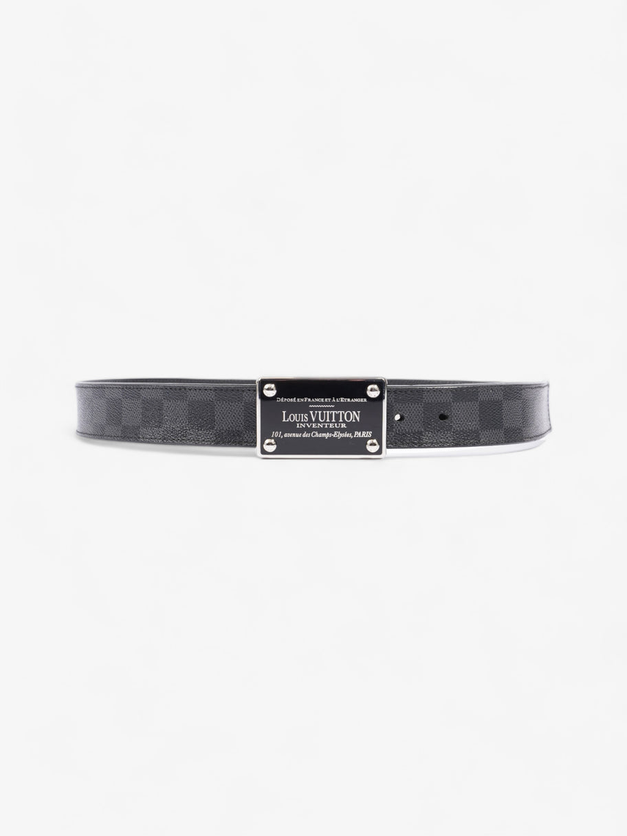 Louis Vuitton Inventeur Reversible Belt Damier Graphite Leather 95cm / 38