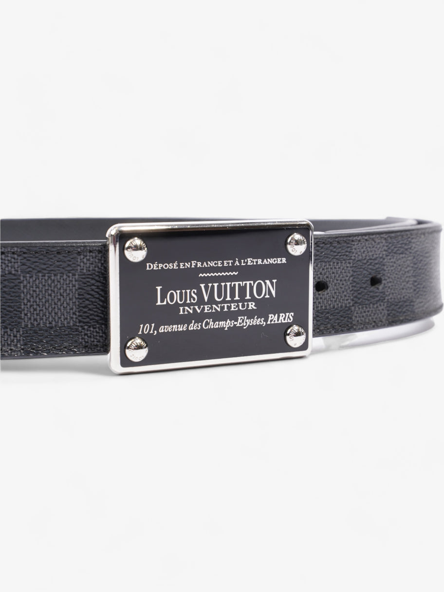 Louis Vuitton Inventeur Reversible Belt Damier Graphite Leather 95cm / 38