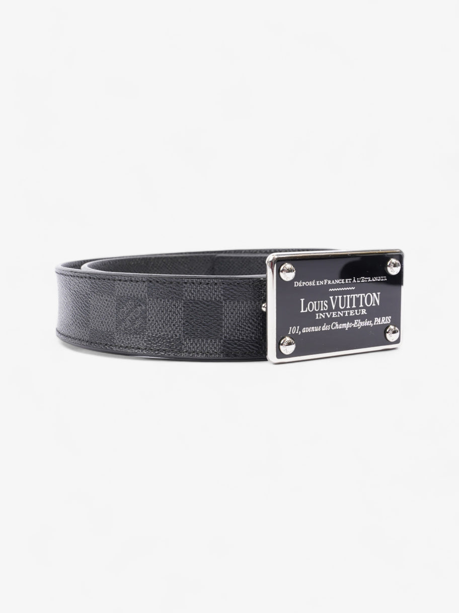 Inventeur Reversible Belt Damier Graphite Leather 95cm 38 Luxe Collective