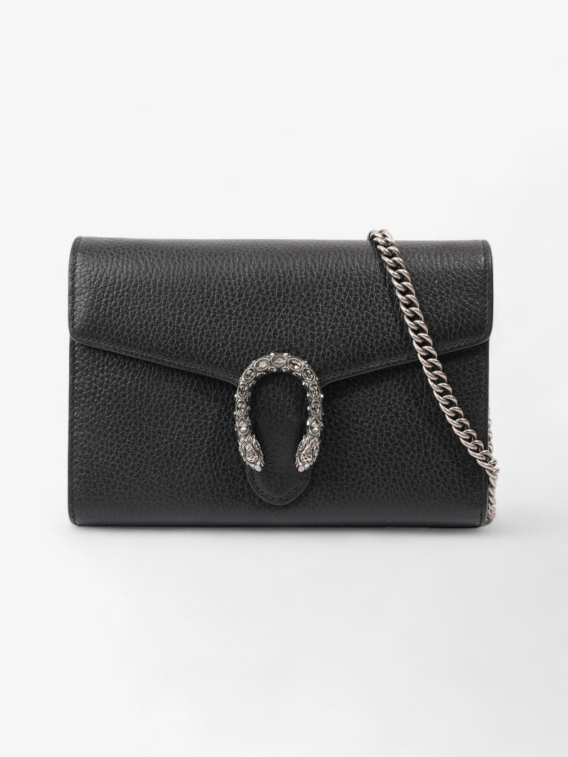  Gucci Dionysus Chain Wallet Black Leather