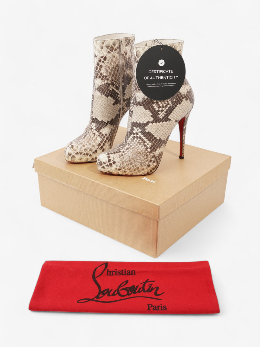 Christian Louboutin Ariella Talon 120 Beige  / Brown Python EU 39.5 UK 6.5 Image 9