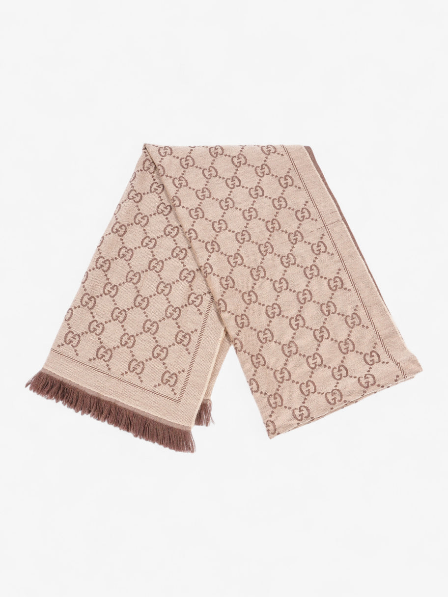 Gucci GG Jacquard Scarf GG Supreme Wool Image 1