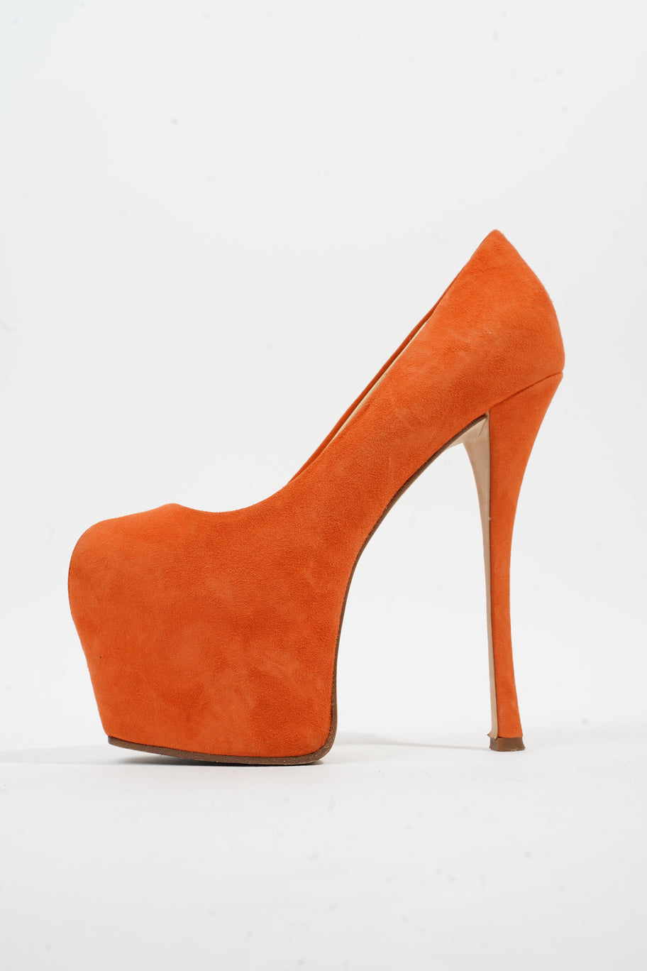 Peep Toe Heel 140 Orange Suede EU 36 UK 3 Image 5