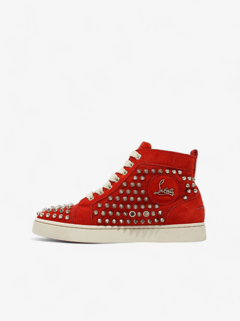 Christian Louboutin Louis Junior Spike Red Suede EU 36 UK 3 Image 3