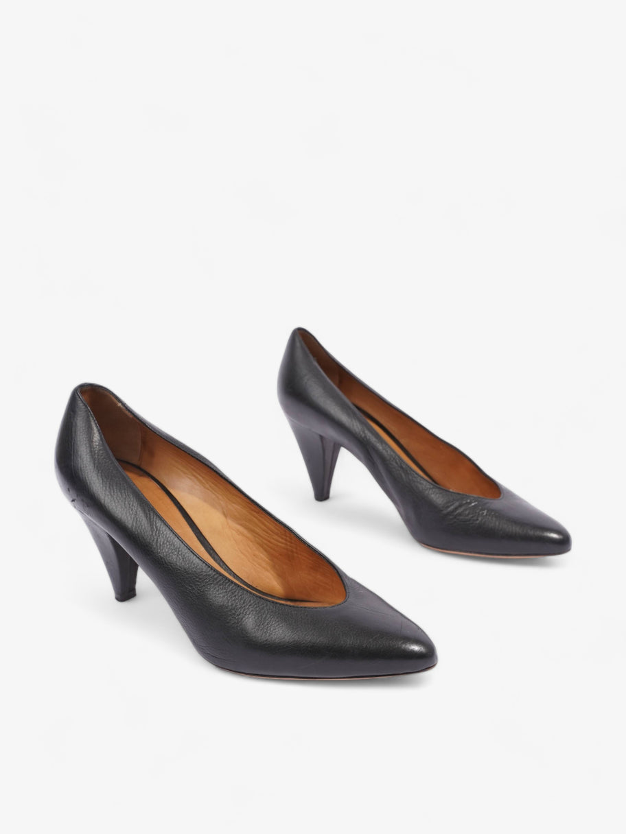 Isabel Marant Point Court 70 Black Leather EU 37 UK 4 Image 3