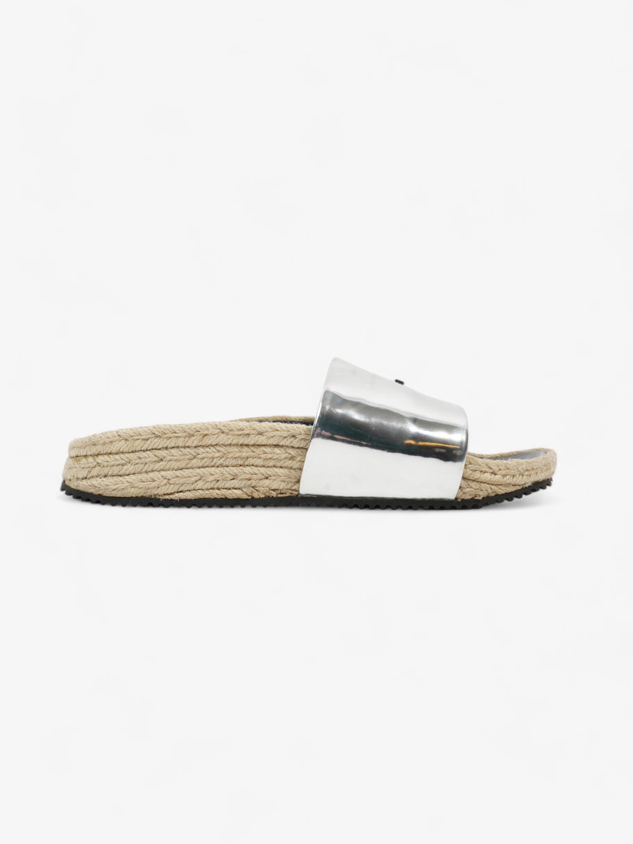 Alexander Wang Slide Silver Patent Leather EU 36.5 UK 3.5 Image 1