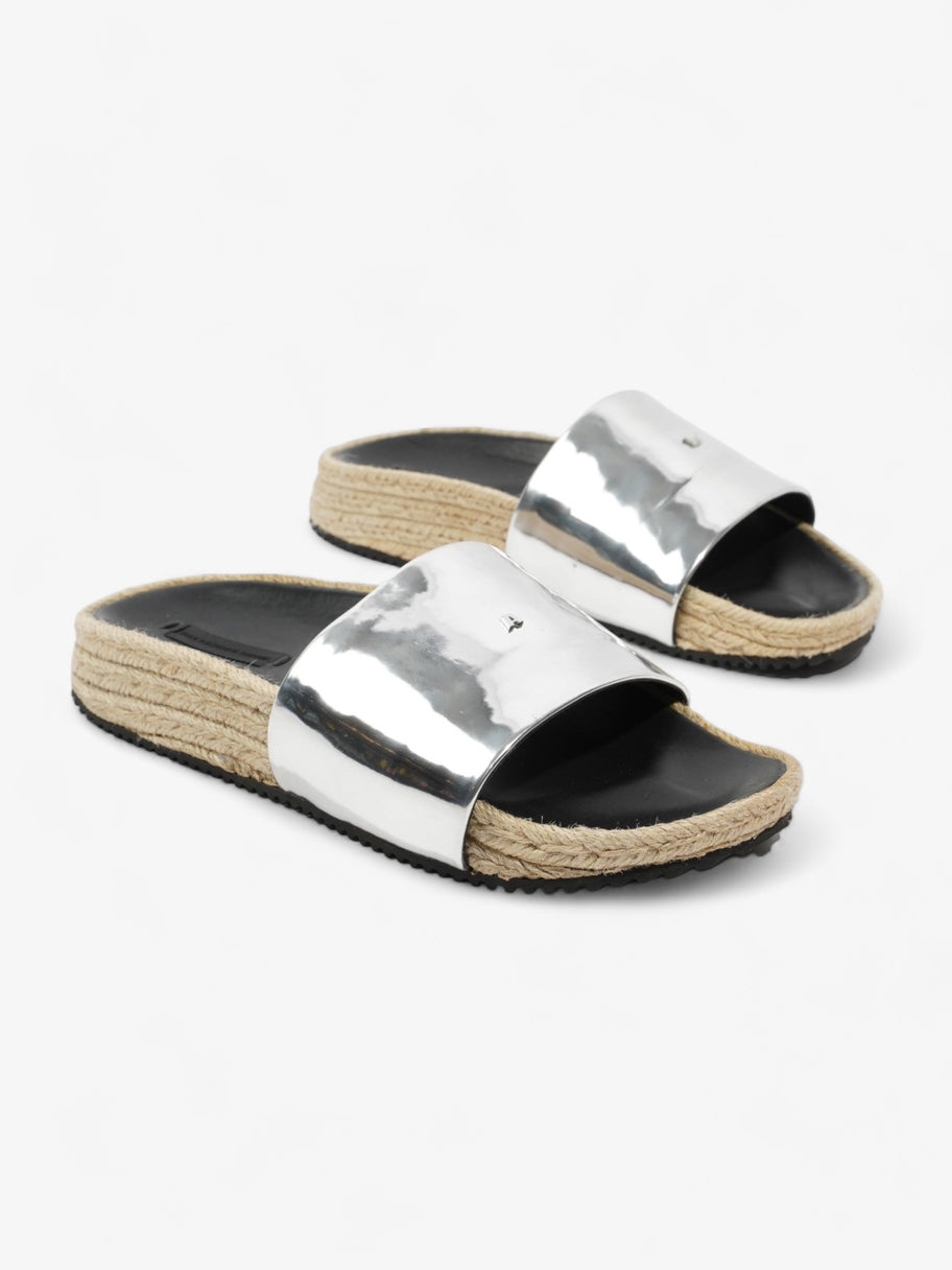 Alexander Wang Slide Silver Patent Leather EU 36.5 UK 3.5 Image 2