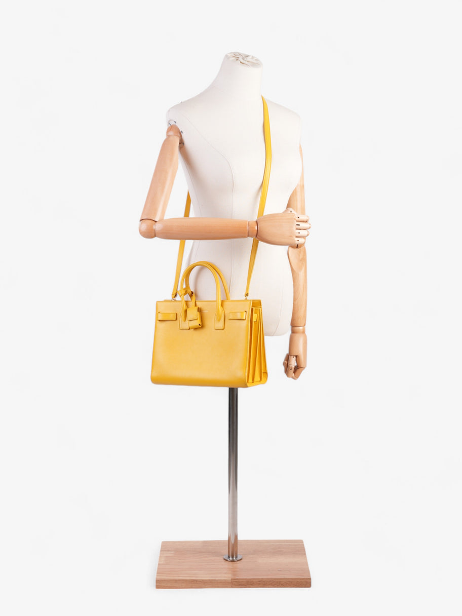 Saint Laurent Sac De Jour Yellow Leather Baby Image 2