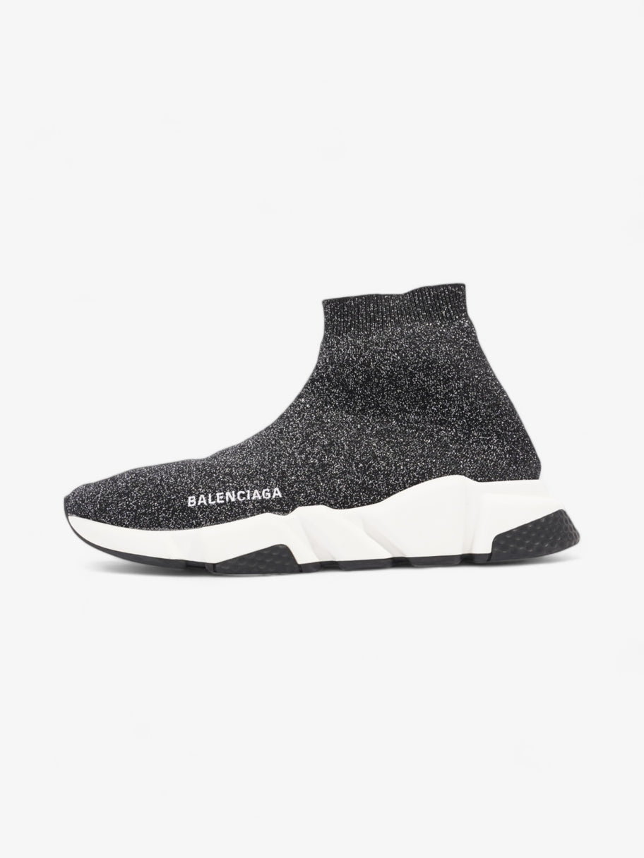 Balenciaga Speed Black / Silver Glitter Cotton EU 39 UK 6 Image 5