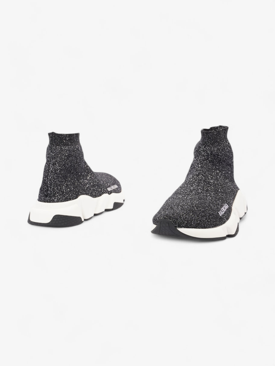 Balenciaga Speed Black / Silver Glitter Cotton EU 39 UK 6 Image 9