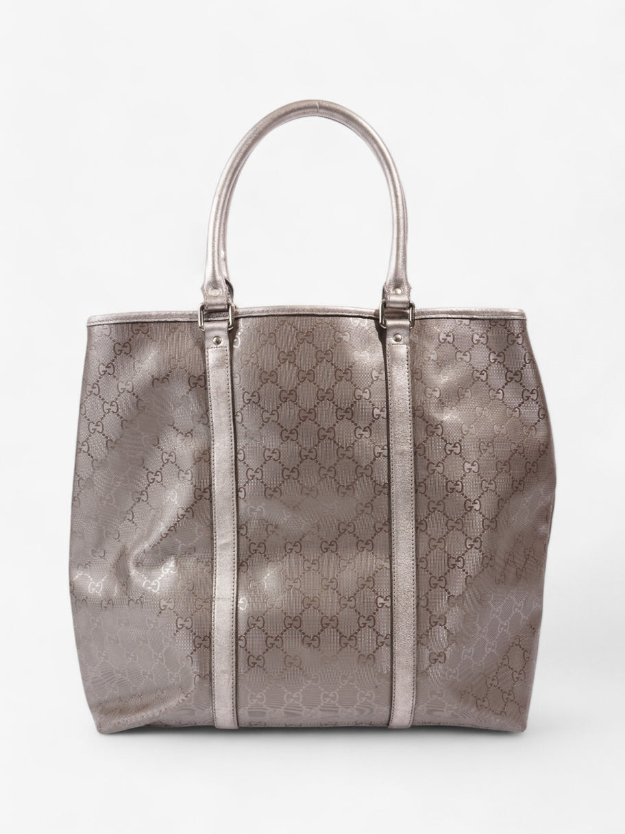 Gucci GG Implement Tote Bag Metallic Pink Canvas Image 4