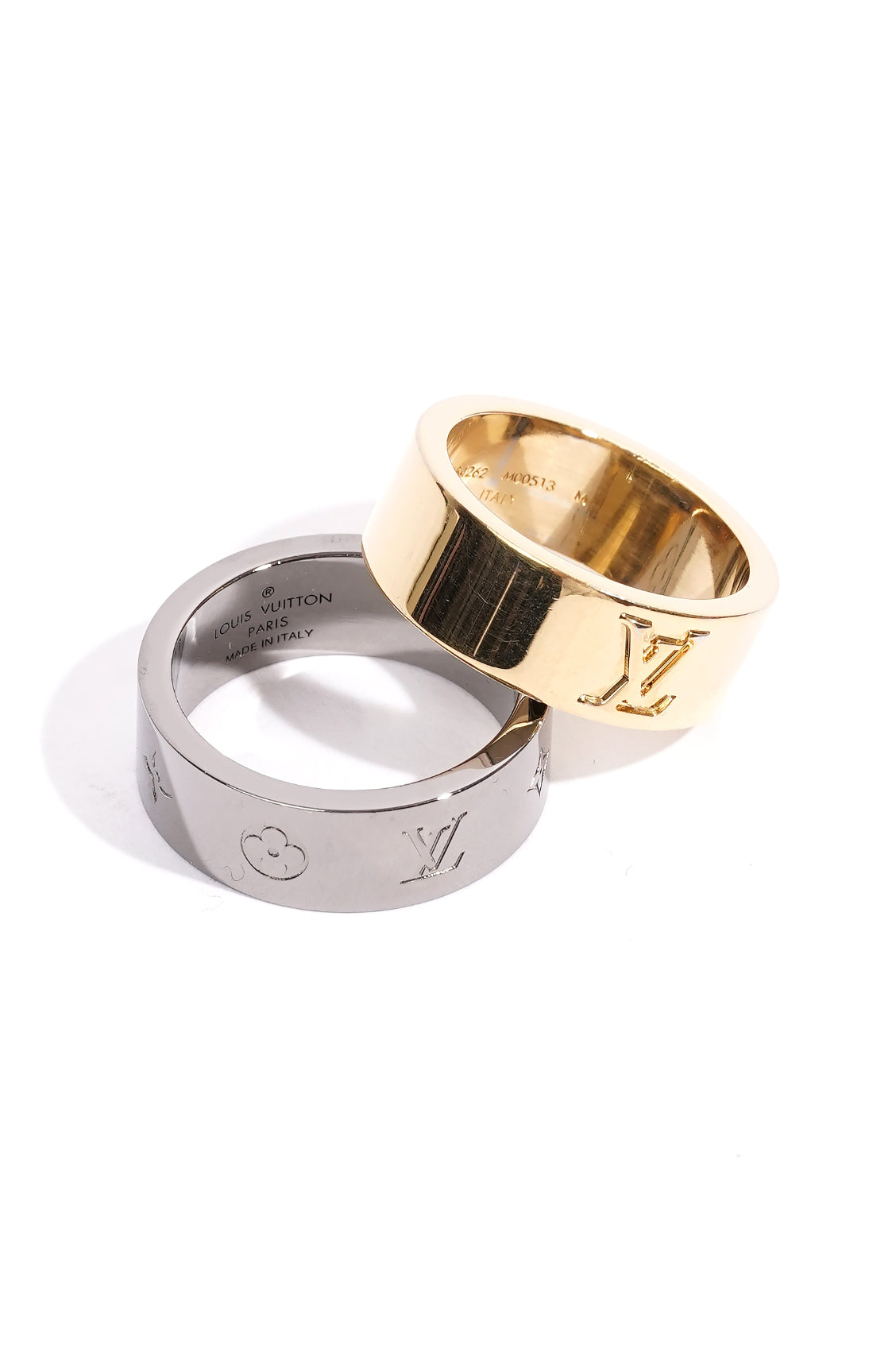Louis Vuitton® LV Instinct Set Of 2 Rings Gold. Size M