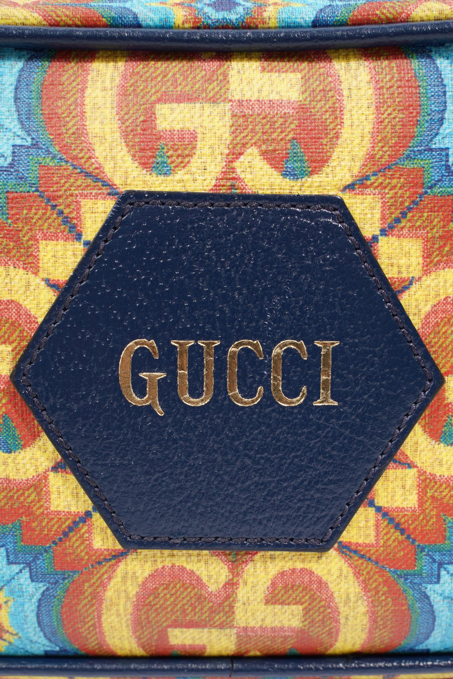 Gucci Kaleidoscope 100 Belt Bag Blue / Orange / Yellow Canvas Image 2