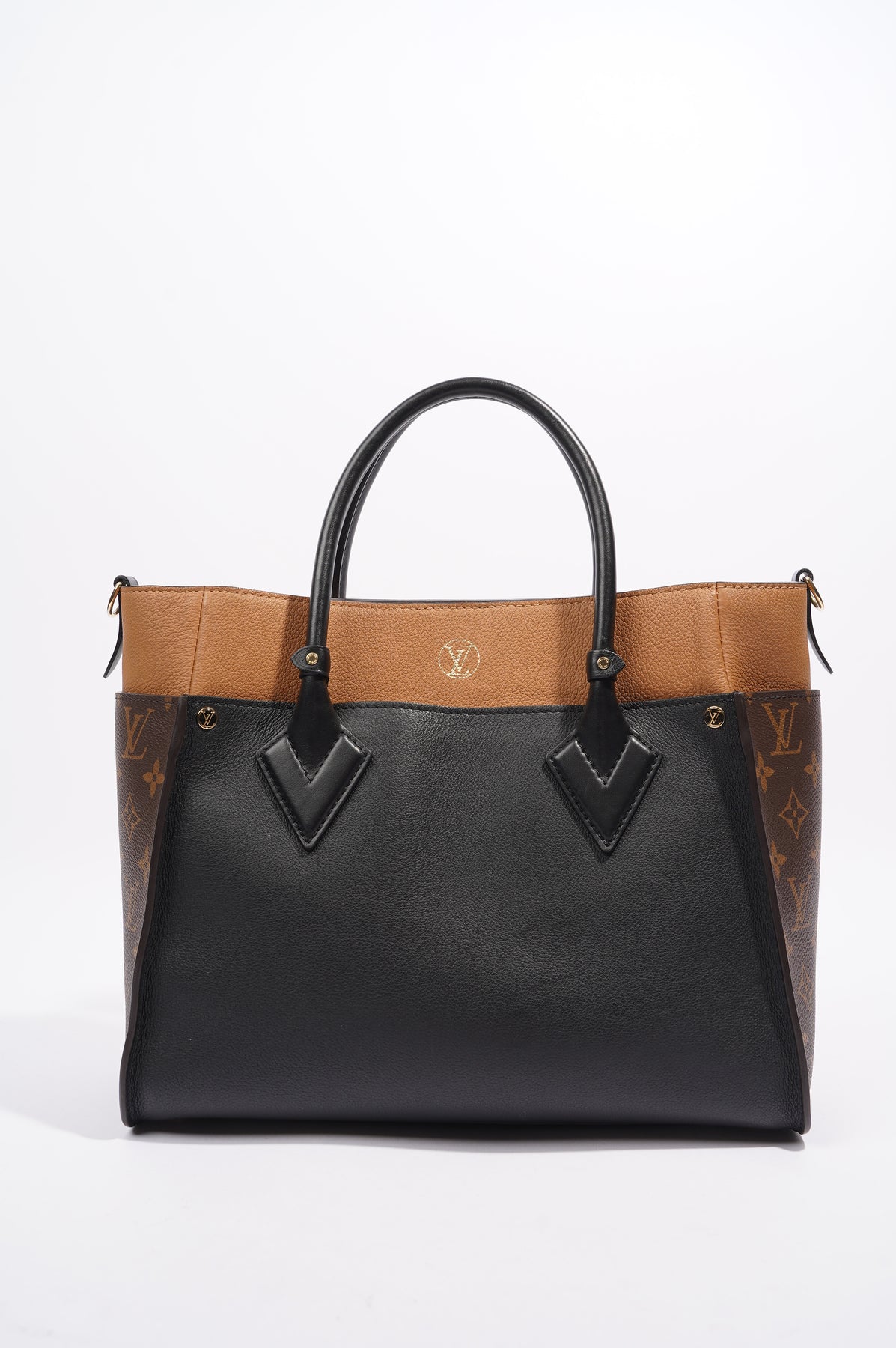 Louis Vuitton On My Side Black / Tan / Monogram Leather OS – Luxe Collective