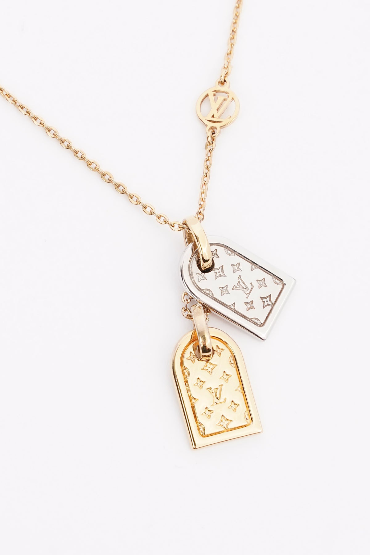 Louis Vuitton Womens Nanogram Necklace Gold / Silver – Luxe Collective