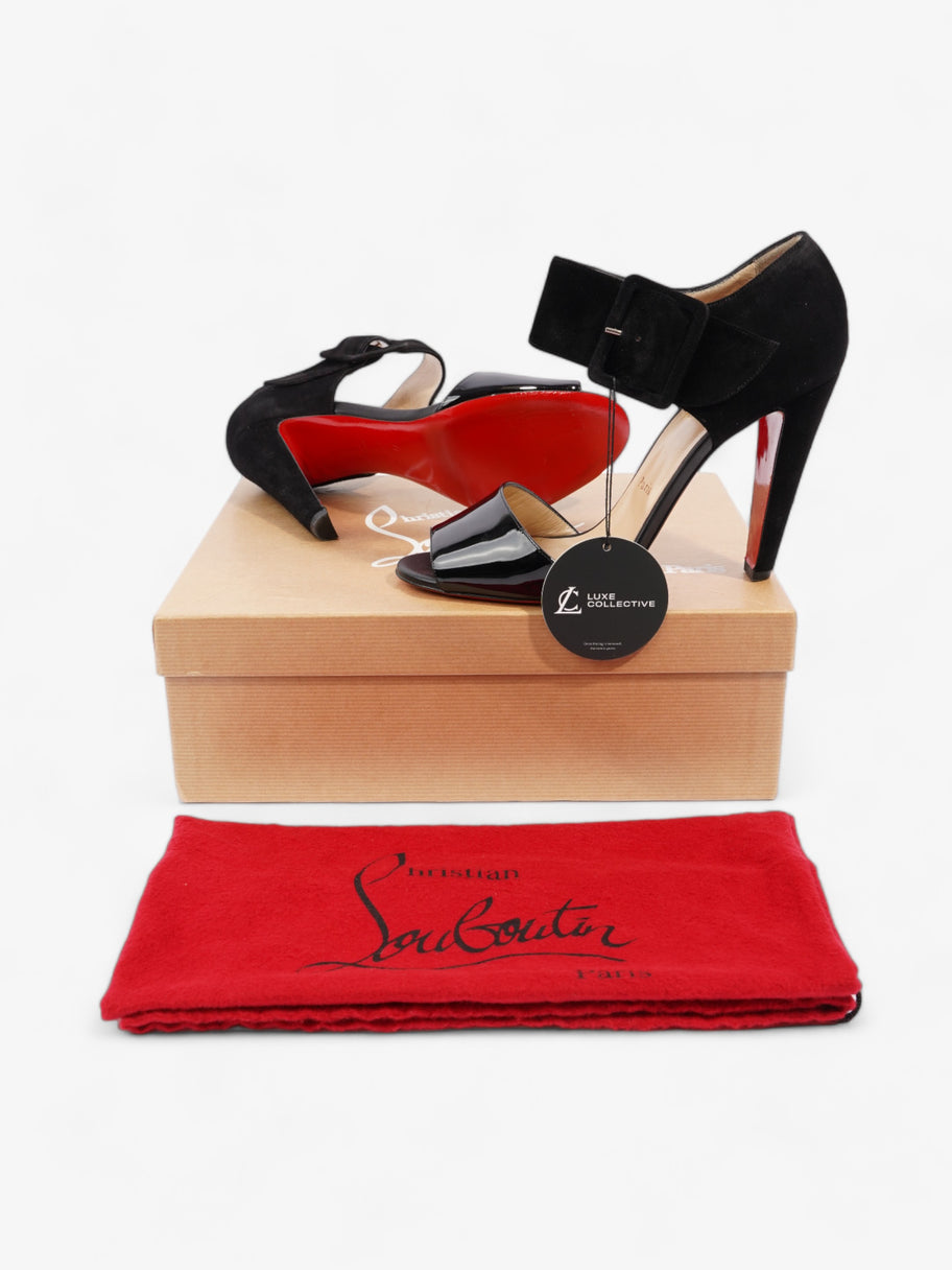 Christian Louboutin Buckle Sandal 110mm Black Suede EU 39.5 UK 6.5 Image 10