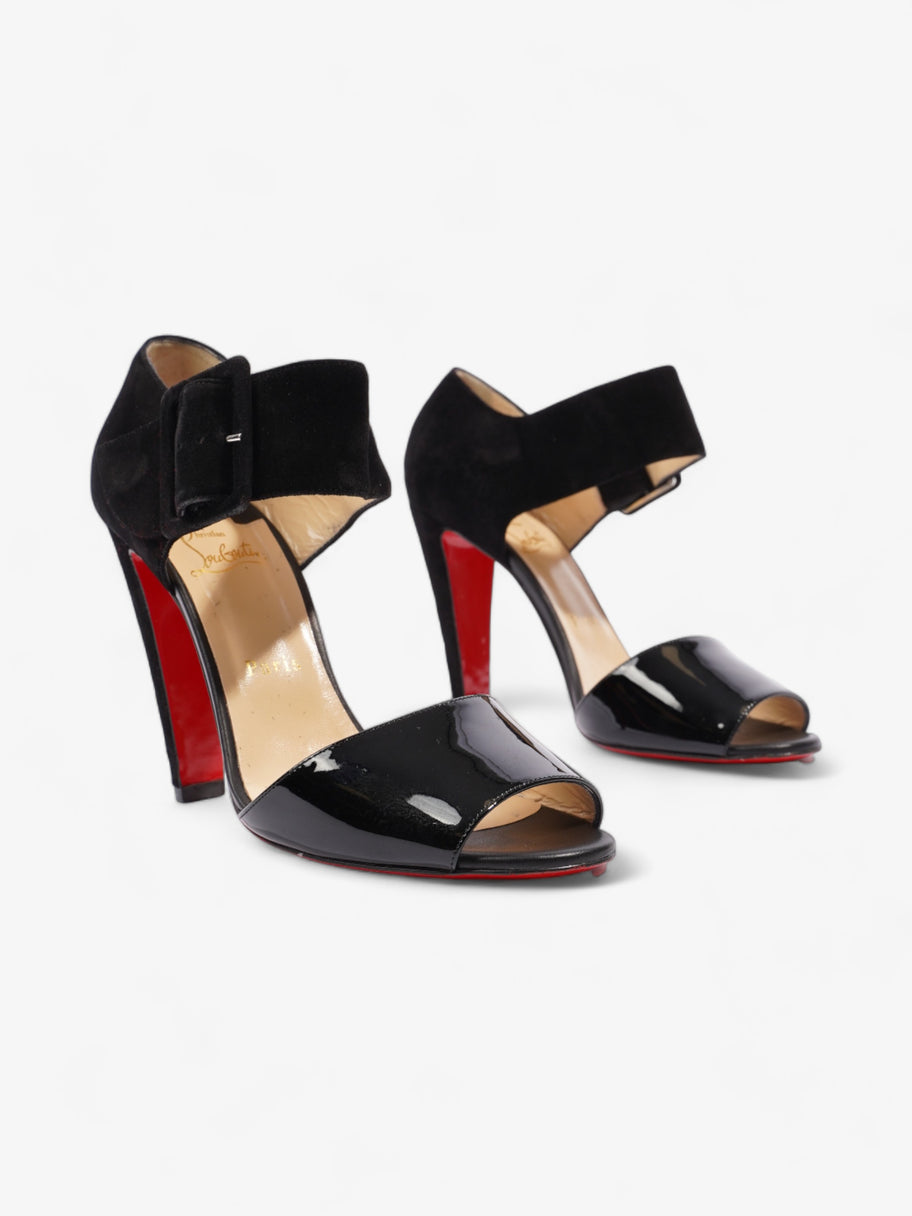 Christian Louboutin Buckle Sandal 110mm Black Suede EU 39.5 UK 6.5 Image 2