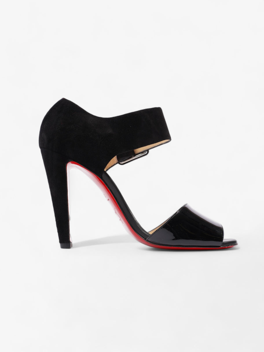 Christian Louboutin Buckle Sandal 110mm Black Suede EU 39.5 UK 6.5 Image 4