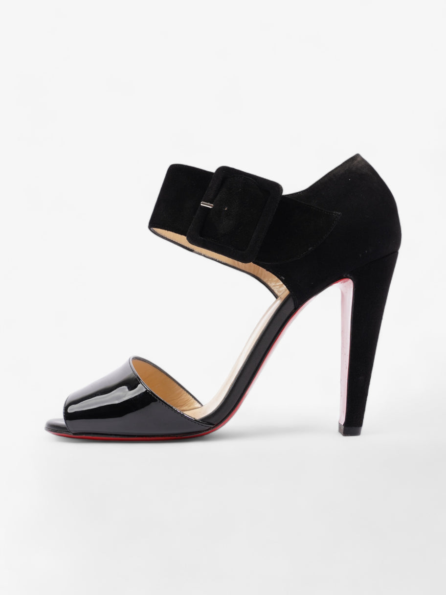 Christian Louboutin Buckle Sandal 110mm Black Suede EU 39.5 UK 6.5 Image 5