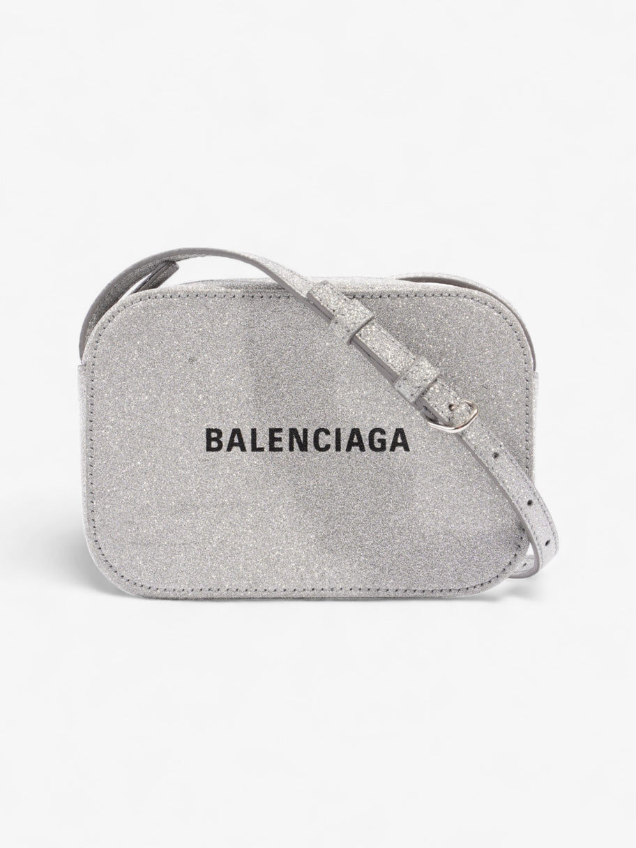 Balenciaga Everyday Camera Bag Silver / Black Glitter XS Image 1