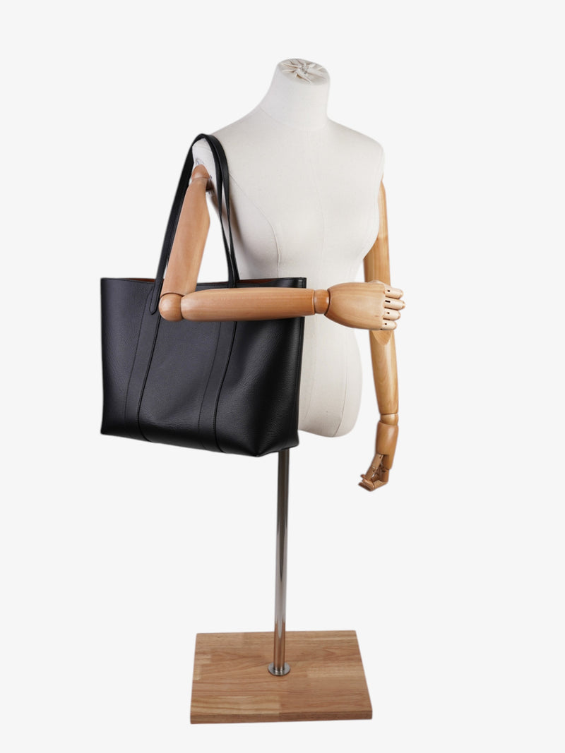  Mulberry Bayswater Tote Black Grained Leather