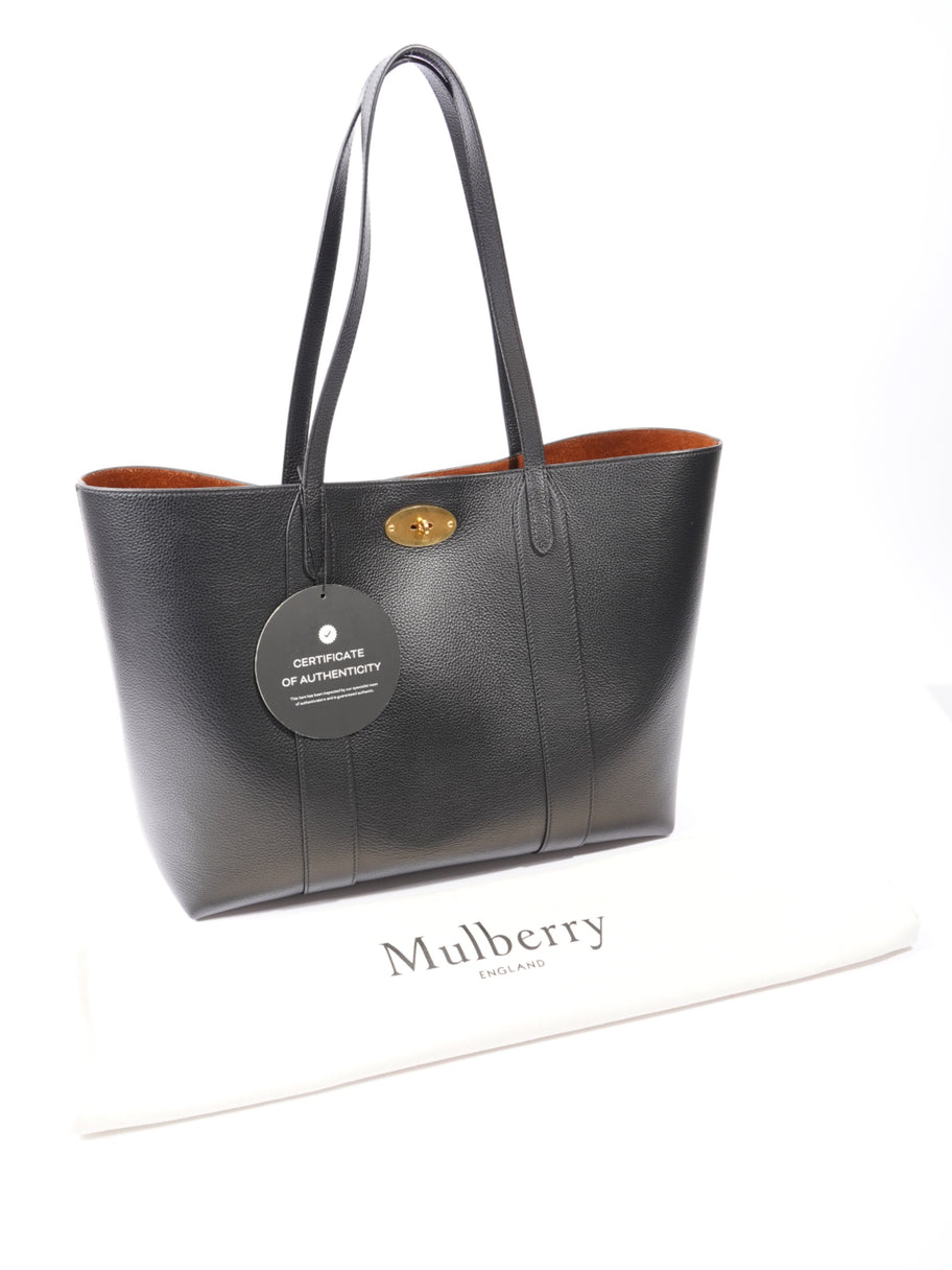 Mulberry Bayswater Tote Black Grained Leather Image 11