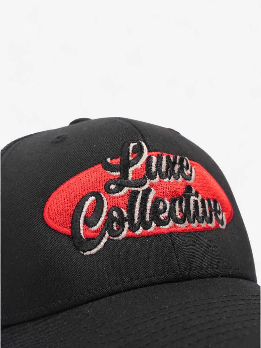 Luxe Collective Logo Trucker Cap Black / Red Polyester Image 2