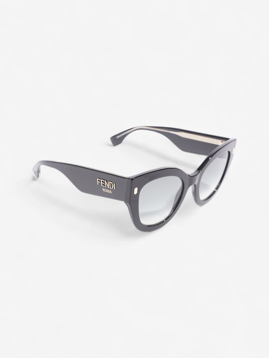 Fendi Roma Sunglasses Black / Gold Acetate 150mm Image 5