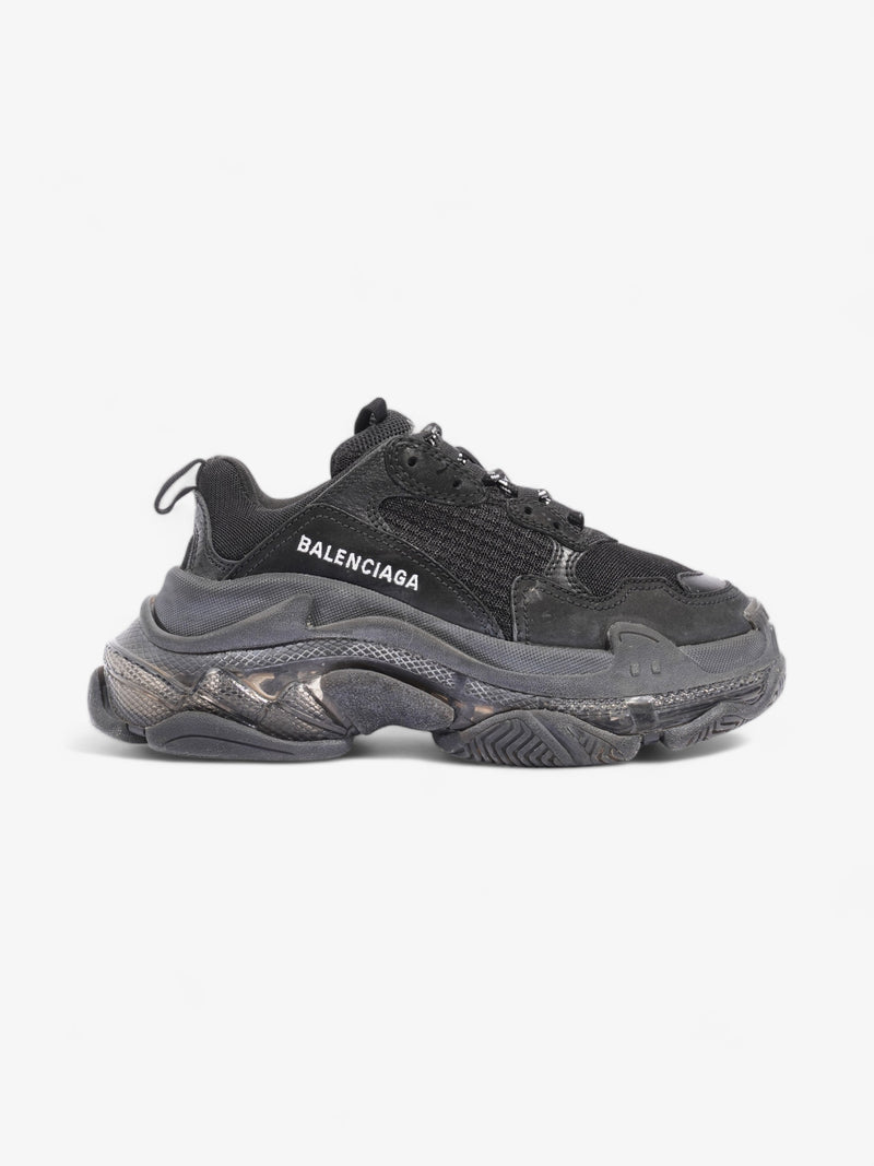  Triple S Clear Sole Black / White Mesh EU 36 UK 3