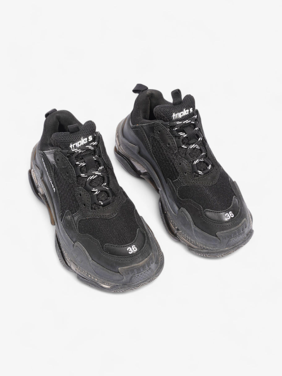 Triple S Clear Sole Black / White Mesh EU 36 UK 3 Image 8