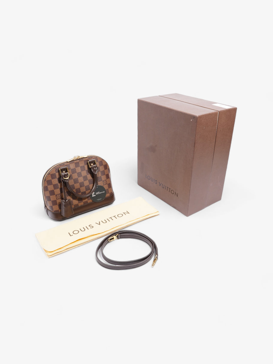 Louis Vuitton Alma Damier Ebene Coated Canvas BB Image 9