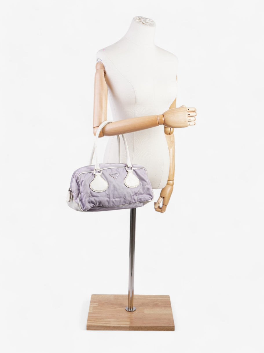 Prada Handbag Lilac / White Nylon Image 2