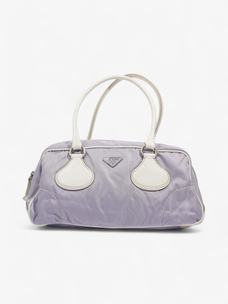  Prada Handbag Lilac / White Nylon