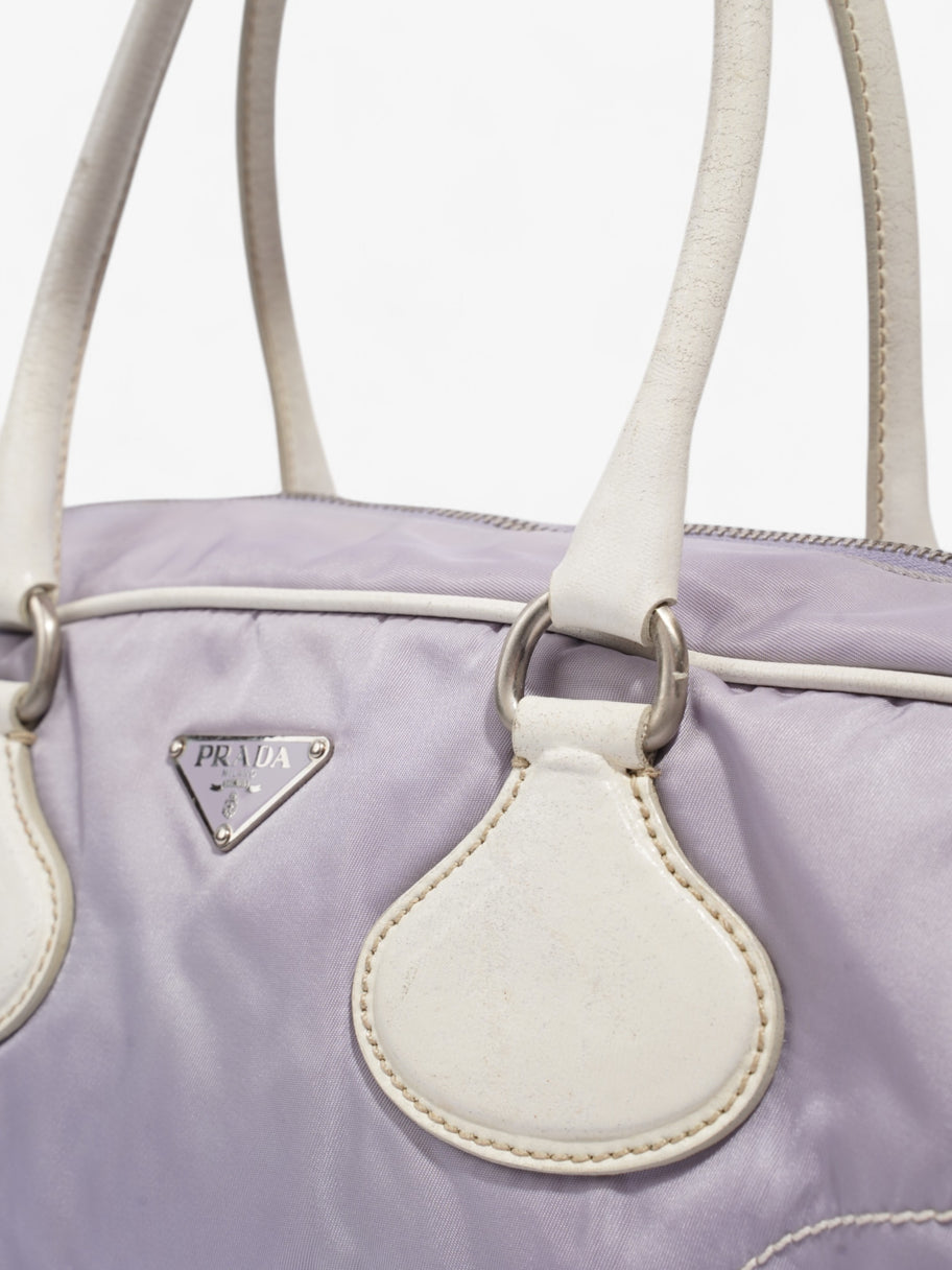 Prada Handbag Lilac / White Nylon Image 8