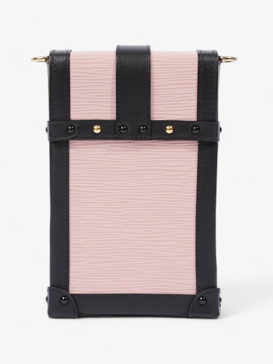 Vertical Trunk Pouch Pink / Black Epi Leather Image 5