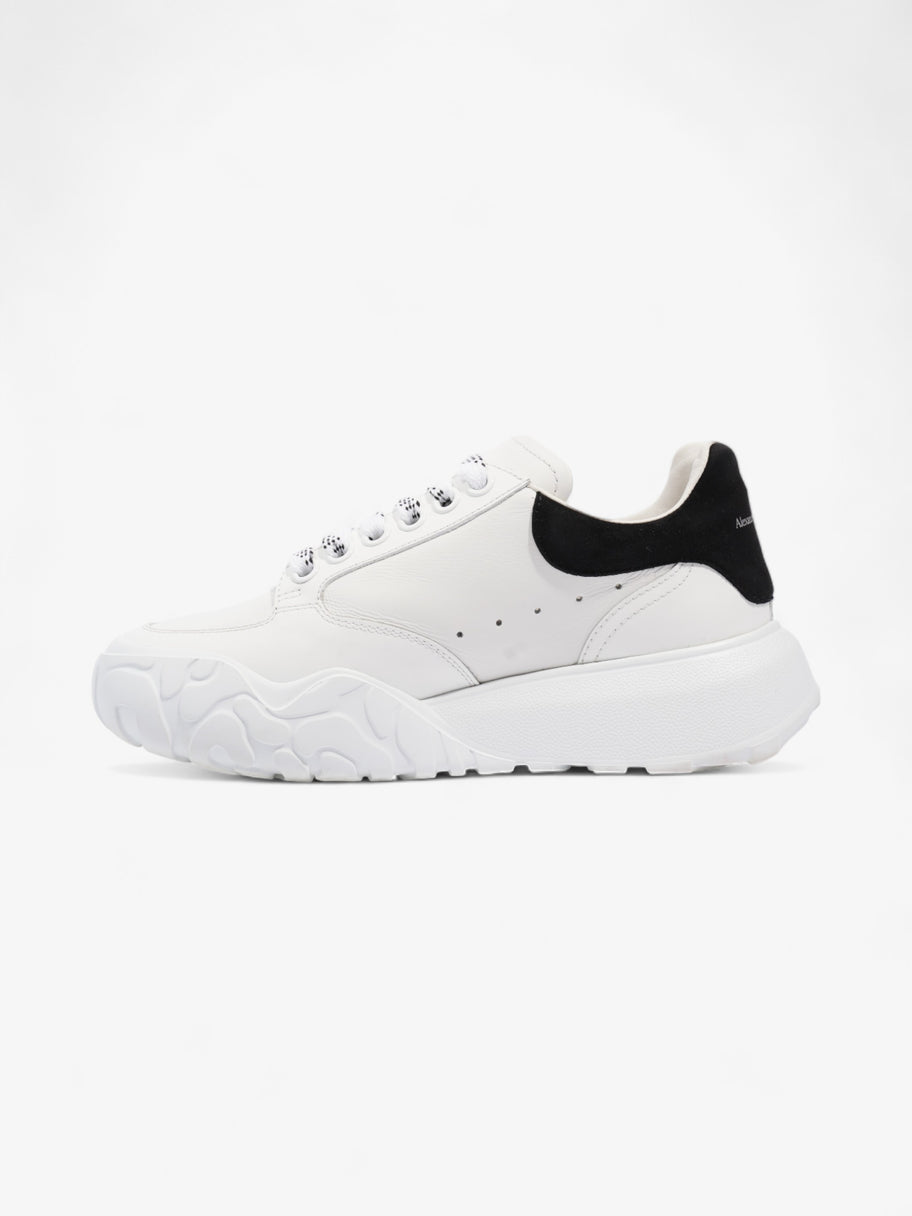 Alexander McQueen Oversized Court Sneakers White / Black Tab Leather EU 36.5 UK 3.5 Image 3