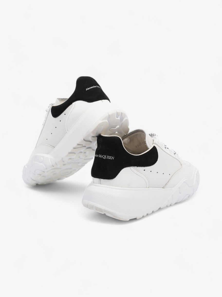 Alexander McQueen Oversized Court Sneakers White / Black Tab Leather EU 36.5 UK 3.5 Image 9