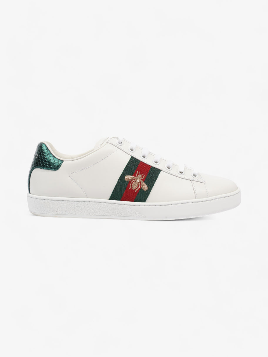 Gucci Ace Sneakers with Bee White / Red / Green Leather EU 37.5 UK 4.5 Image 1